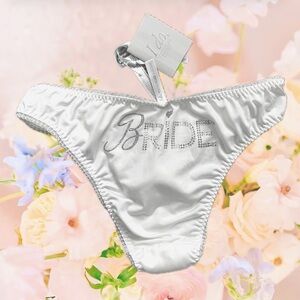 NEW VICTORIA’S SECRET White Bride Panties Small